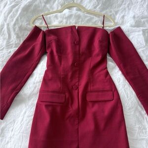 Abercrombie & Fitch Strapless Blazer Dress